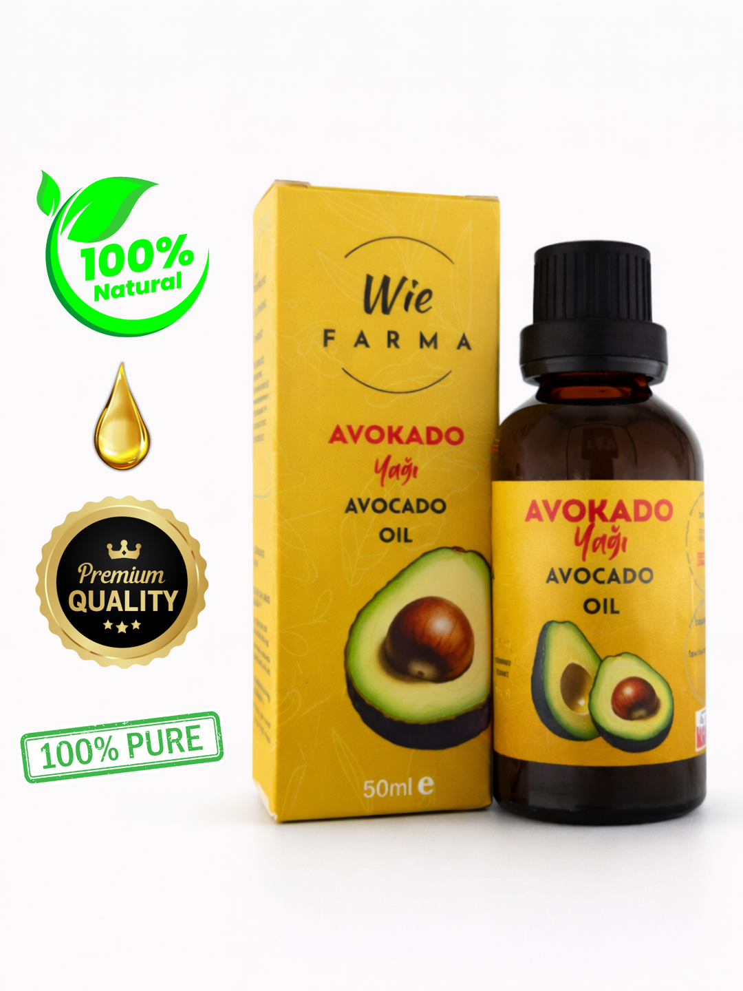 Avokado Yağı · Soğuk Sıkım · 50 ml