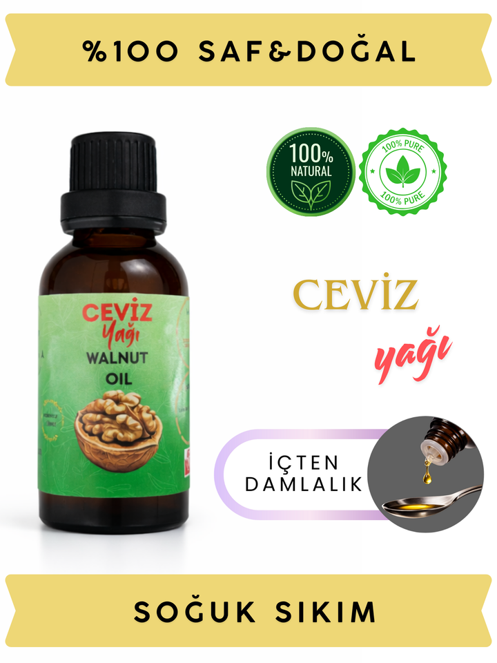 Ceviz Yağı · Soğuk Sıkım · 50 ml