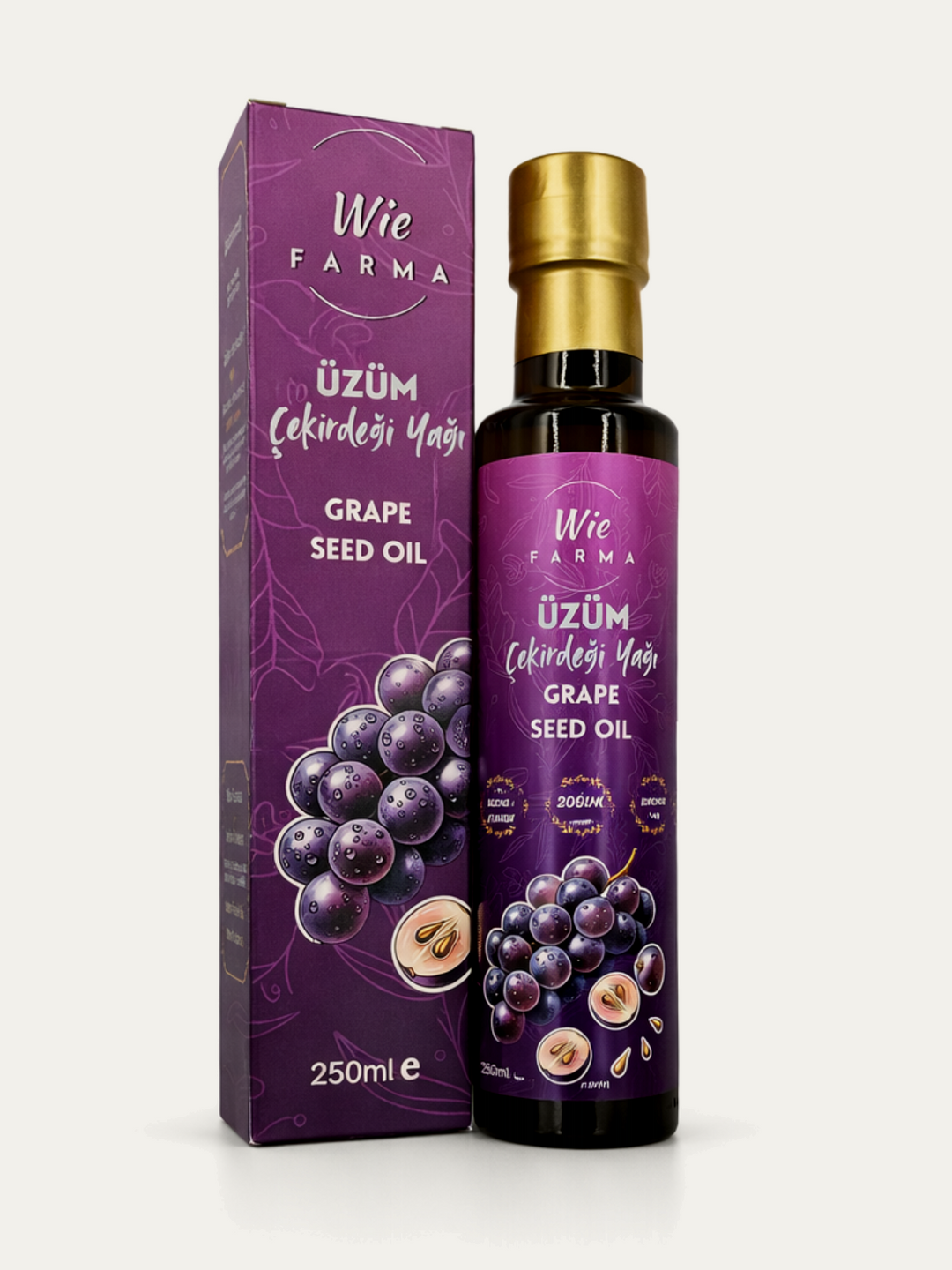 Üzüm Çekirdeği Yağı · Soğuk Sıkım · 250 ml