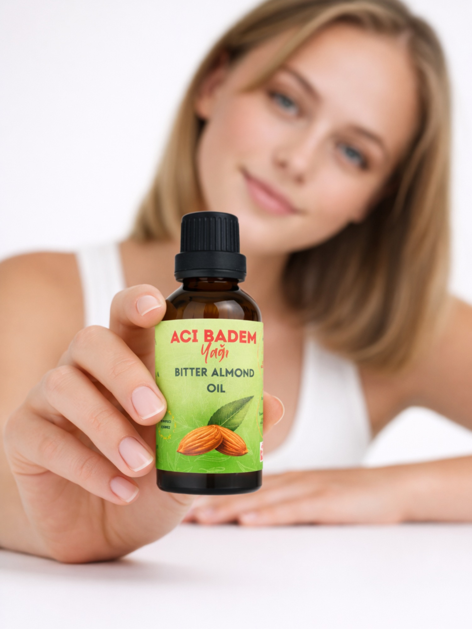 Acı Badem Yağı · Soğuk Sıkım · 50 ml - Görsel 2