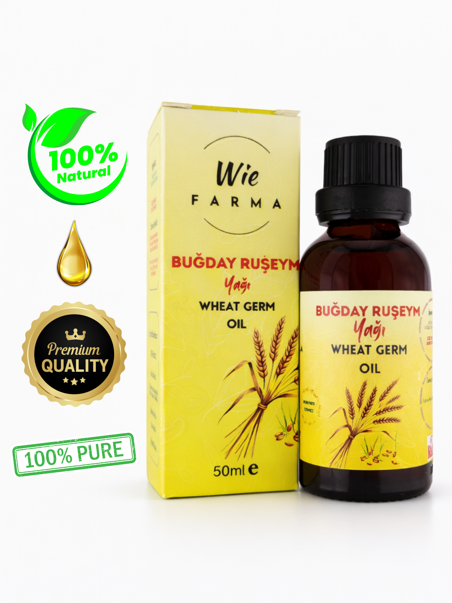 Buğday Ruşeym Yağı · Soğuk Sıkım · 50 ml - Görsel 4