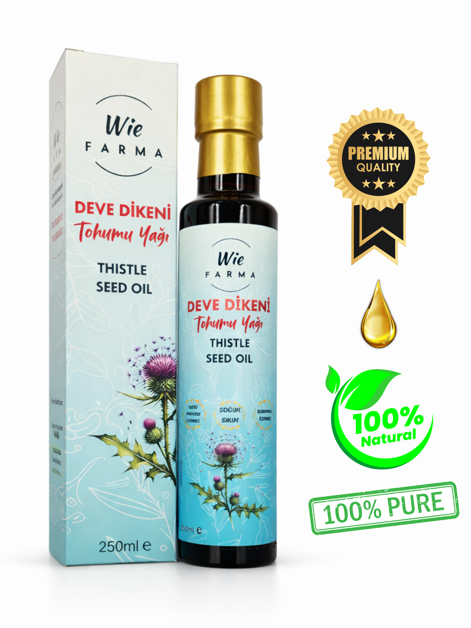 Deve Dikeni Tohumu Yağı · Soğuk Sıkım · 250 ml - Görsel 2