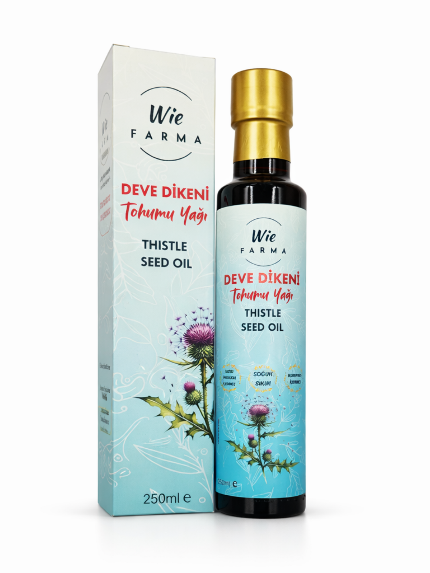 Deve Dikeni Tohumu Yağı · Soğuk Sıkım · 250 ml — Wie Farma