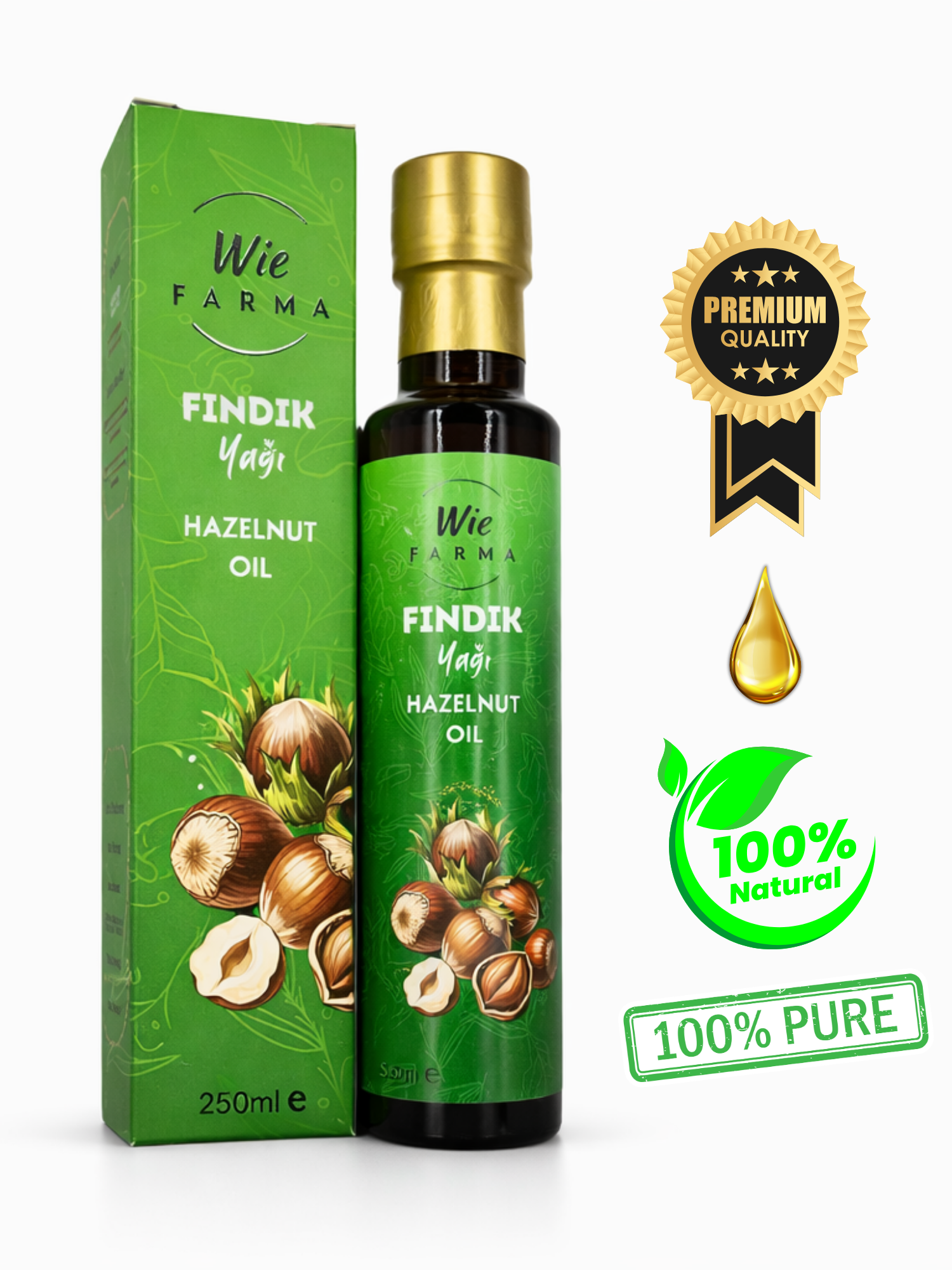 Fındık Yağı · Soğuk Sıkım · 250 ml - Görsel 3