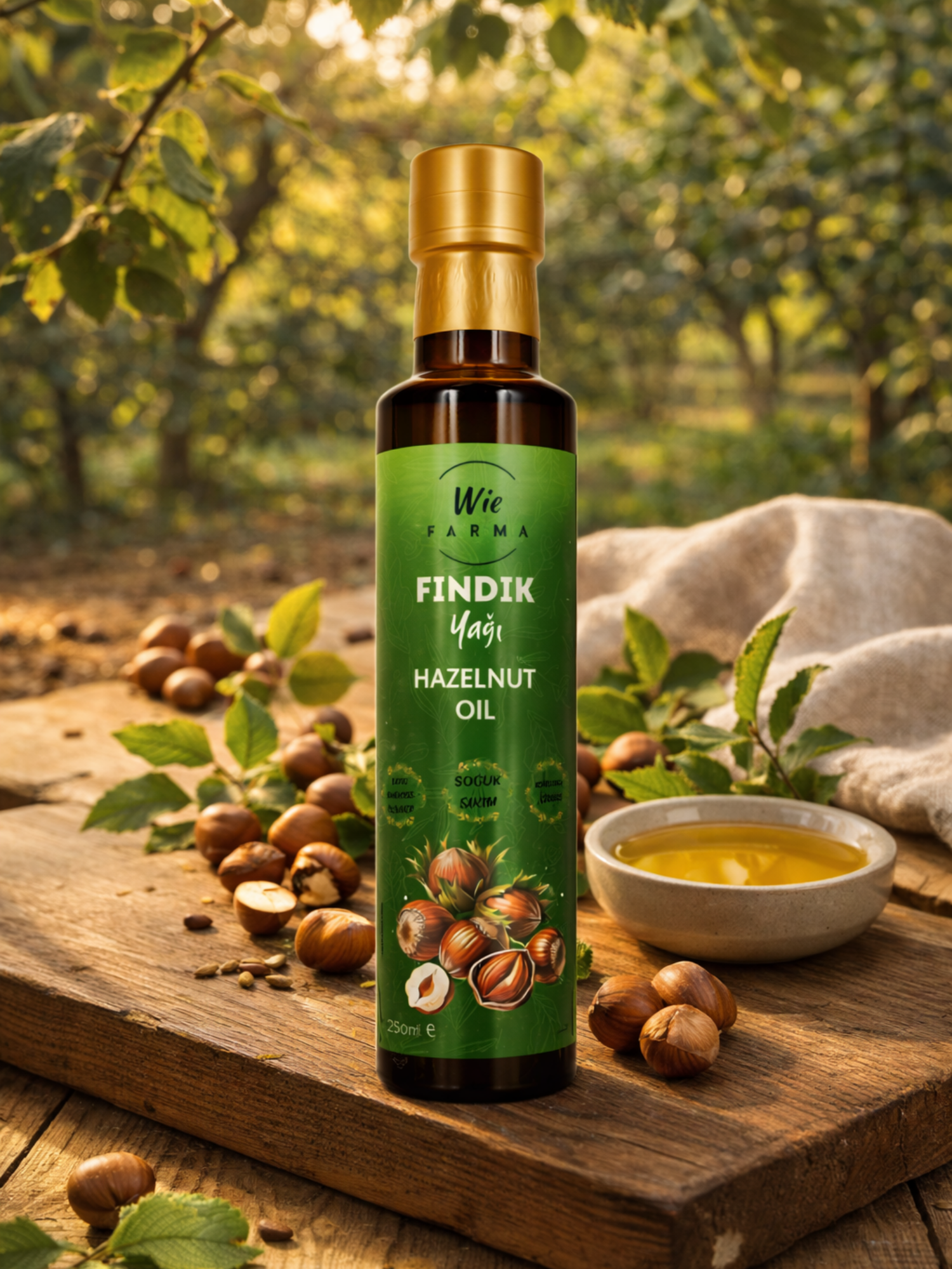 Fındık Yağı · Soğuk Sıkım · 250 ml - Görsel 2