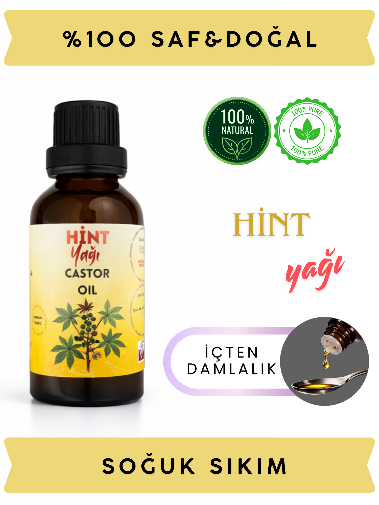 Hint Yağı · Soğuk Sıkım · 50 ml - Görsel 3