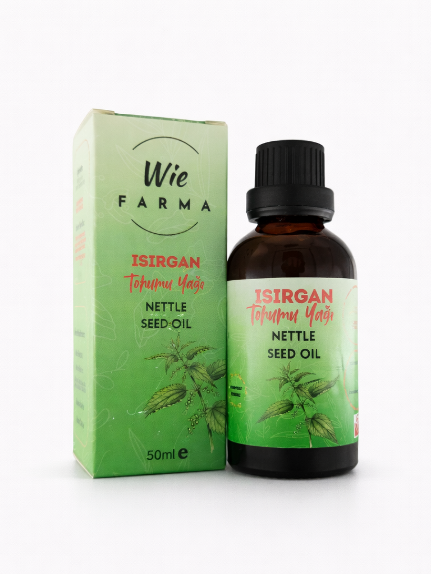 Isırgan Tohumu Yağı · Soğuk Sıkım · 50 ml — Wie Farma