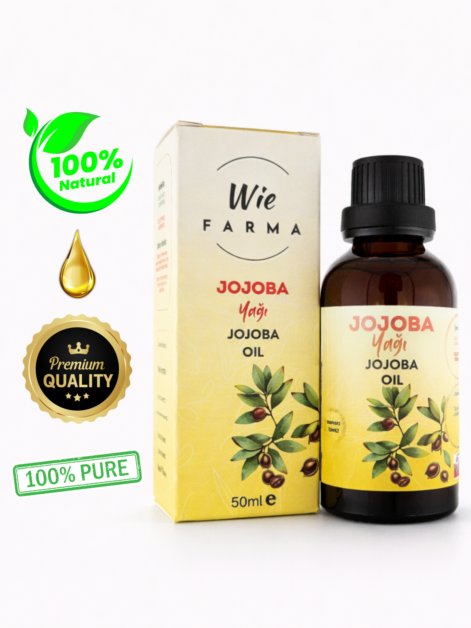 Jojoba Yağı · Soğuk Sıkım · 50 ml - Görsel 4