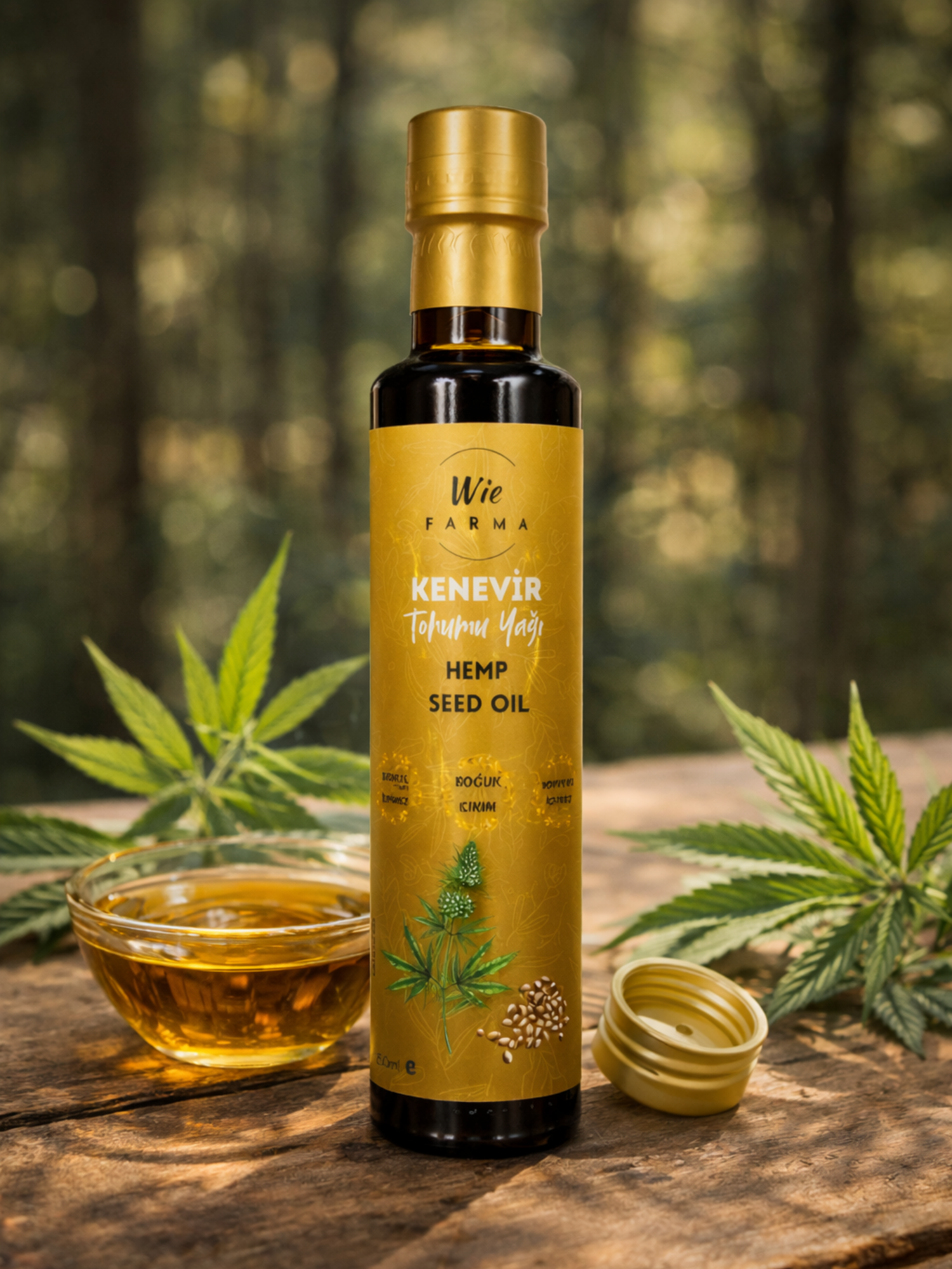 Kenevir Tohumu Yağı · Soğuk Sıkım · 250 ml - Görsel 2