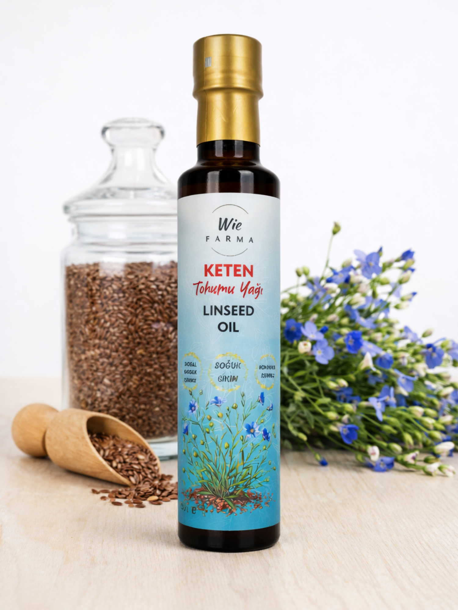 Keten Tohumu Yağı · Soğuk Sıkım · 250 ml - Görsel 2
