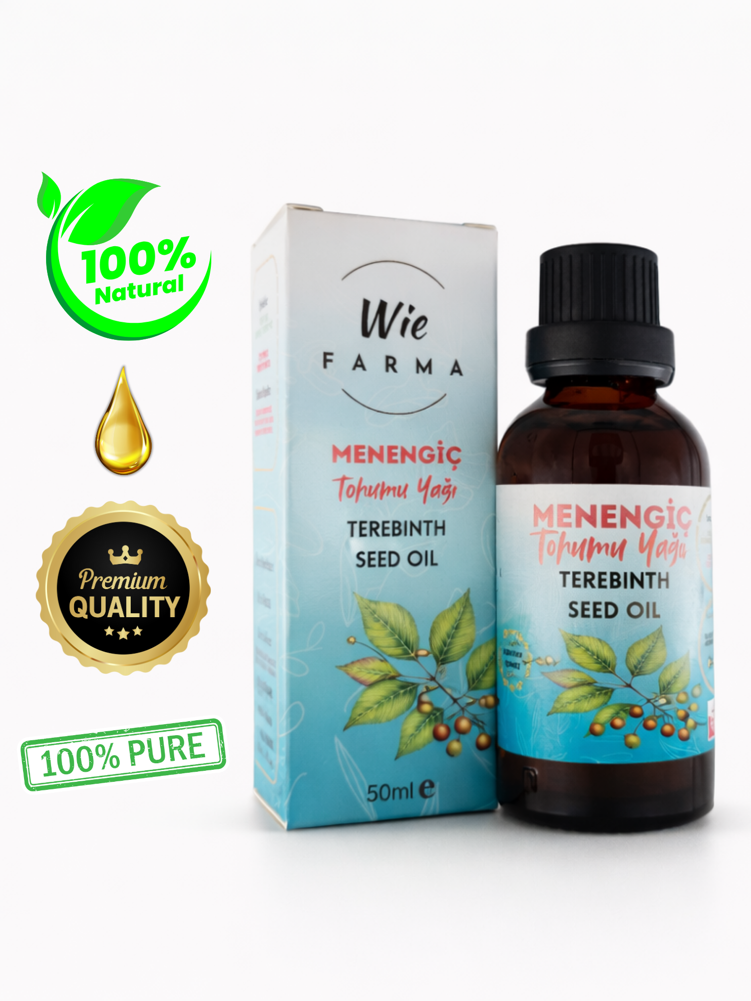Menengiç Tohumu Yağı · Soğuk Sıkım · 50 ml - Görsel 4