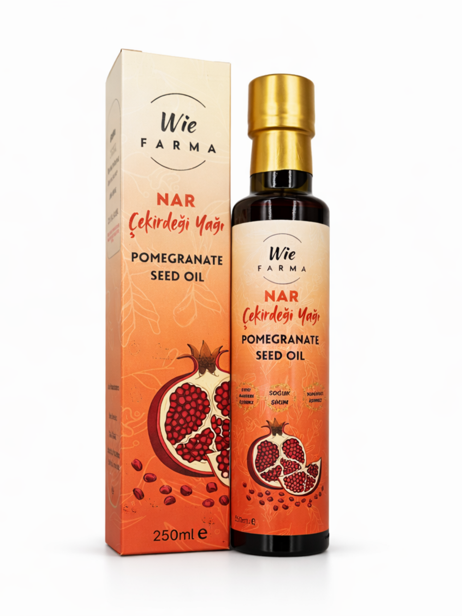 Nar Çekirdeği Yağı · Soğuk Sıkım · 250 ml — Wie Farma