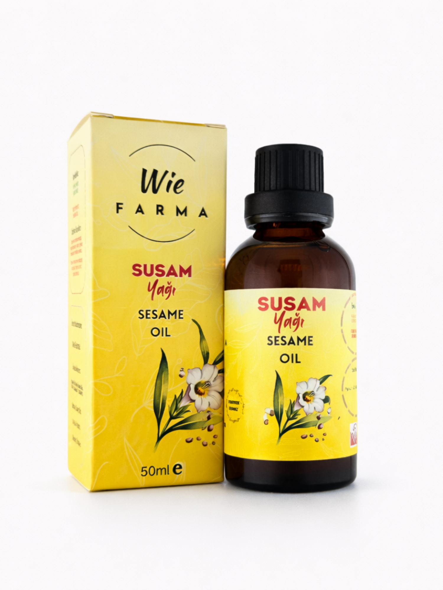 Susam Yağı · Soğuk Sıkım · 50 ml — Wie Farma